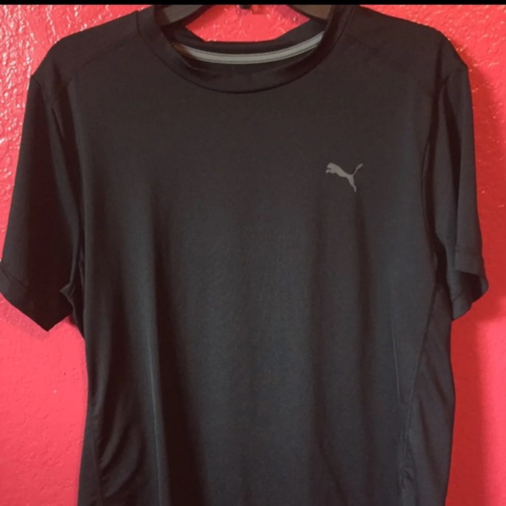 Black PUMA ACTIVE SHIRT LARGE